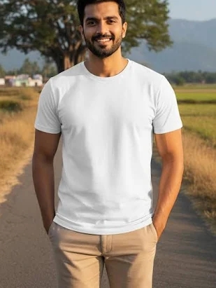 Plain White Regular fit T-shirt
